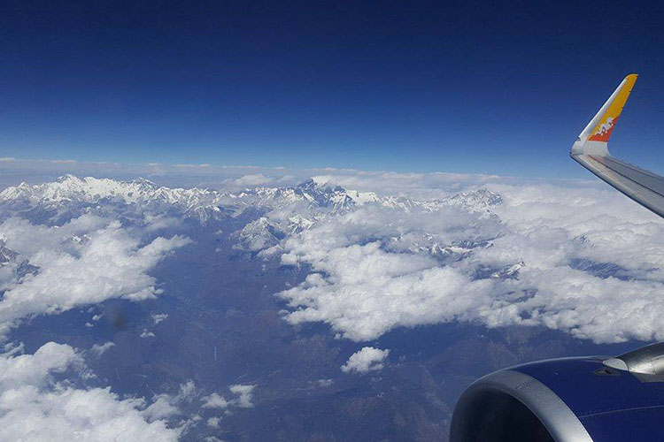 Mount Everest from Drukair