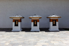 Some prayer wheels near the entrance.