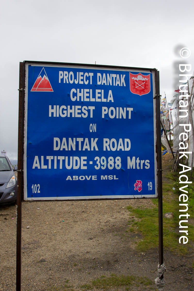 Chele La pass.  At 3988 meters, this is the highest motorable pass in Bhutan.