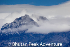 Jichi Drake Mountain.  You can get a nice view of this in the Laya-Gasa trek.