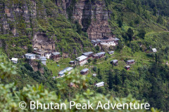 Kila Goenpa, the destination of our hike.  From this angle it looks like a toy village.