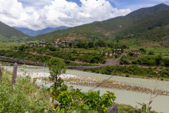 Suspension bridge near Punakha Dzong