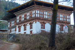 Typical farmhouse in Phobjikha valley