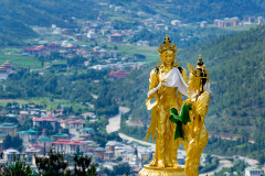 View of Thimphu from Buddha Point