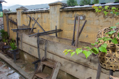 Demonstration of wall construction at Simply Bhutan