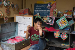 Pema the foot carver at Simply Bhutan