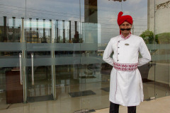 Typical doorman at one of the hotels