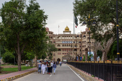 The stadium where the Wagah border ceremony is performed.