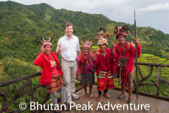 At Banaue...these were the only other people around during my visit.