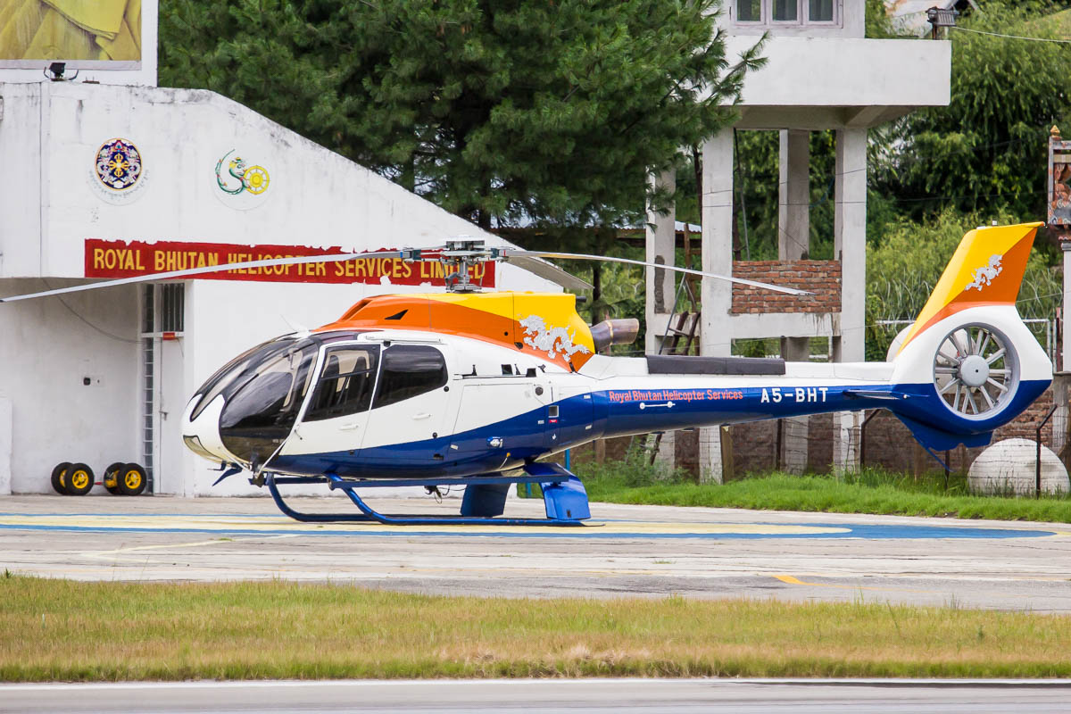 Helicopter service provided by Drukair