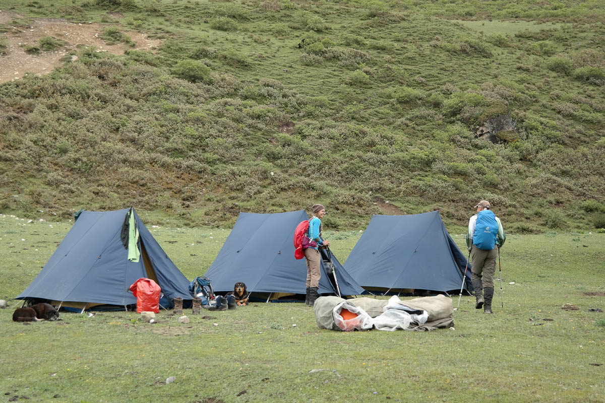 Tents at Jangothang